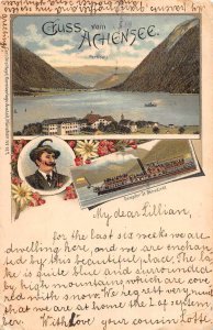 Achensee Austria Steamship Gruss aus Vintage Postcard JF686498