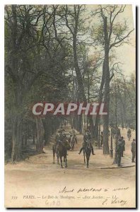 Old Postcard Paris The Bois de Boulogne Aux Acacias Horses
