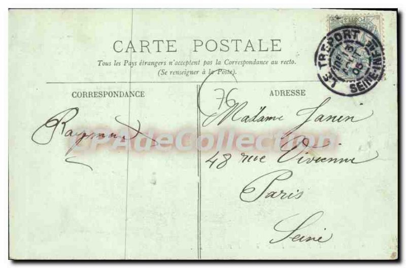 Postcard The Old Treport The Port Maree Basse