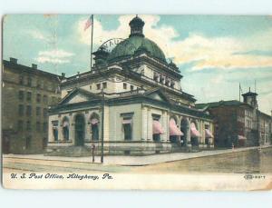 Divided Back POST OFFICE SCENE Allegheny Pennsylvania PA hs1836