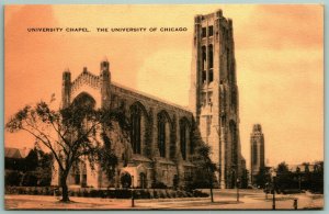 Chapel University Of Chicago Illinois IL UNP Chicago Bookstore Postcard G12