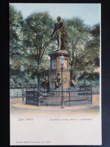 Netherlands: DEN HAAG Standbeeld Koning Willem ll (Buitenhof) - Old Postcard