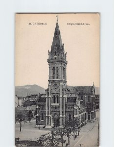 Postcard L'Eglise Saint-Bruno, Grenoble, France