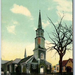 c1910s Schenectady, N.Y St. George's Church Nice Litho Photo Color Postcard A201