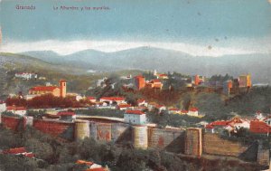 La Alhambra y las murallas Granada Spain Unused 