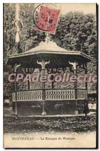 Old Postcard Montereau The Musical Kiosk