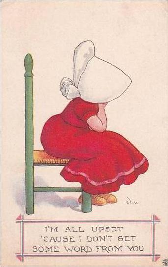 Wall Sunbonnet Girl All Upset 1913