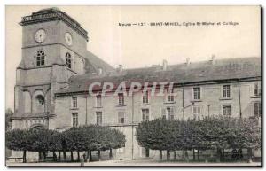 Postcard Saint Mihiel Meuse Old Church St Michel College