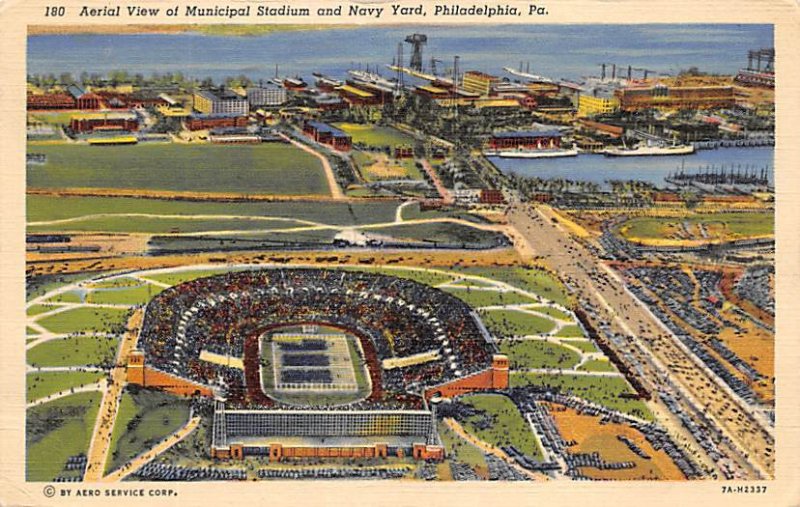 Municipal Stadium & Navy Yard Philadelphia, PA USA Football Stadium 1944 