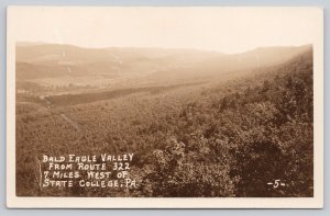Postcard State College Pennsylvania PA Bald Eagle Valley 1910s RPPC View