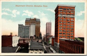Vtg Memphis Tennessee TN Skyscraper District City View 1910s Postcard