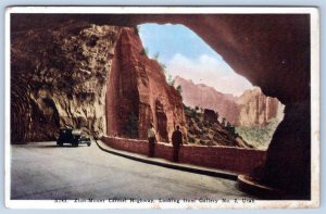 1920's OGDEN UTAH LOOKING GALLERY MT CARMEL HIGHWAY ZION NATIONAL PARK POSTCARD