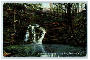 1907 A Glimpse Of Lawton's Valley Pool Newport Rhode Island RI Antique Postcard