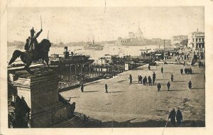 Italy sail & navigation themed postcard Venice pier harbour paquebot cruise ship