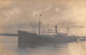 SS West Durfee Real Photo Lykes Bros. Steamship Co., Inc. Ship 