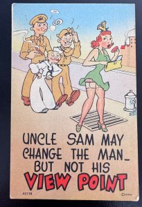 WWII MWM Army Comic Series AC128 Humor Risque Garter Pin-up 1940s (A3)