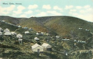 c1910 N=Miami Globe Arizona Birdseye View Palace Drug Postcard 25-12251