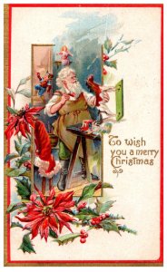 Christmas , Santa in workshop