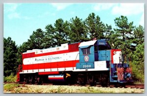 Railroad Locomotive Postcard - Durham & Southern Railway