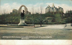 USA Morningside Park Showing Arch of New Cathedral and St. Luke's Hospital 05.56