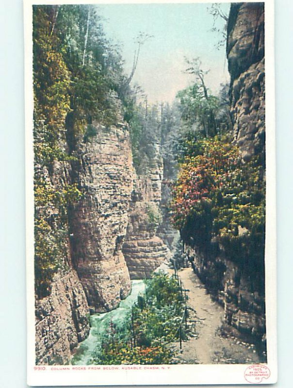 Divided-back NATURE SCENE Adirondacks - Ausable Chasm New York NY AD5367