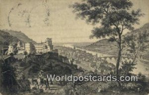 Ansicht des Schlosses Heidelberg Germany 1912 