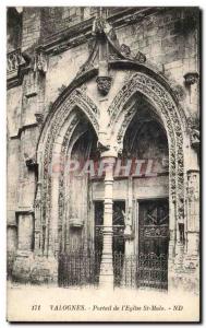 Postcard Old Valognes Portal of I & # 39Eglise St Malo