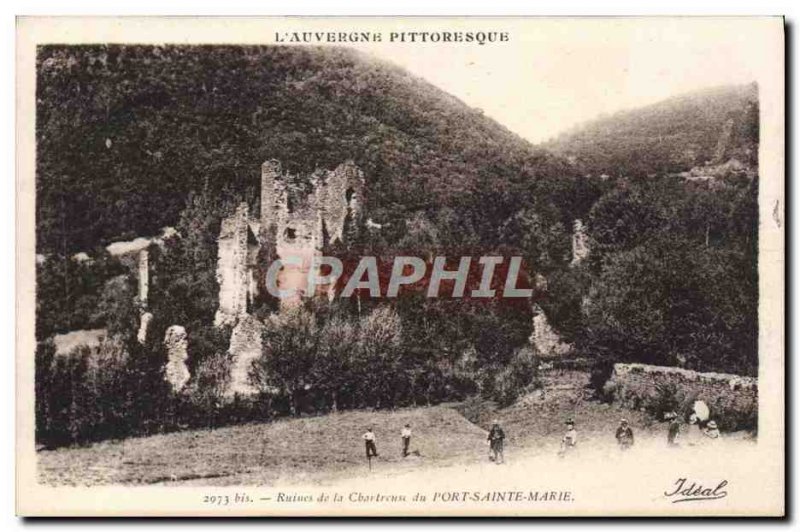 Old Postcard Ruins Of The Charterhouse Port Sainte Marie