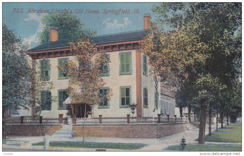 SPRINGFIELD, Illinois, 1900-1910's; Abraham Lilncoln's Old House