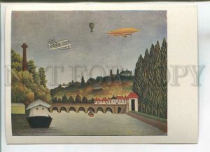 480029 Henri Rousseau view of the Pont Sevres Vintage russian postcard