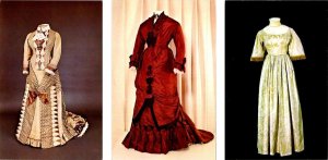 3~Postcards GOWNS/DRESSES Of LUCY WEBB HAYES~President's Wife ca1800s Fashion