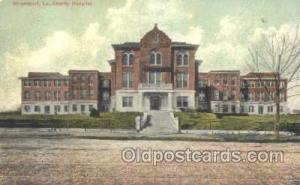 Charity Hospital, Shreveport, LA Medical Hospital, Sanitarium Postcard Postca...