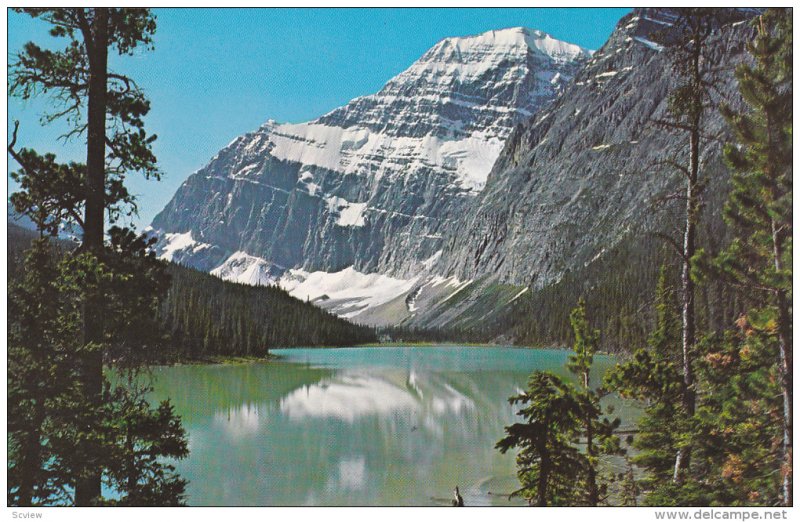 Snow-capped peak,  Mt. Edith Cavell,  Jasper,  Alberta,  Canada,  40-60s