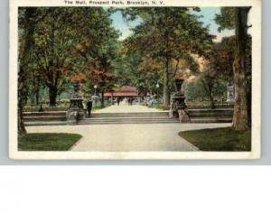 BROOKLYN NYC Prospect Park Mall Old Postcard