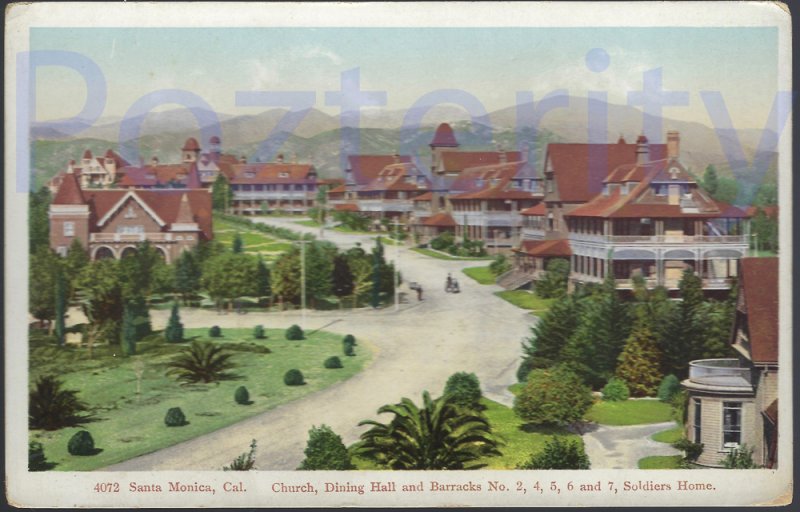 CHURCH DINING HALL AND BARRACKS SANTA MONICA  1911 LOS ANGELES AREA CALIFORNIA