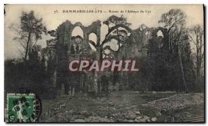 Old Postcard Dammarie Les Lys Ruins of L & # 39Abbaye Du Lys