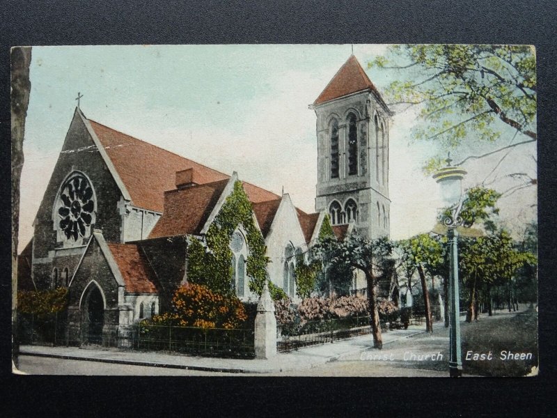 London Richmond EAST SHEEN Christ Church c1907 Postcard by M&L