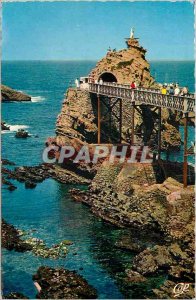 Modern Postcard Biarritz The Rock of the Virgin