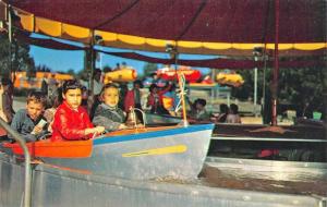 Patterson NY Birch Hill Game Amusement Park Boat Ride Postcard