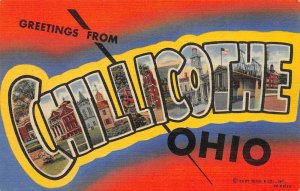 LPO38 Large Letters Chillicothe Ohio Postcard 