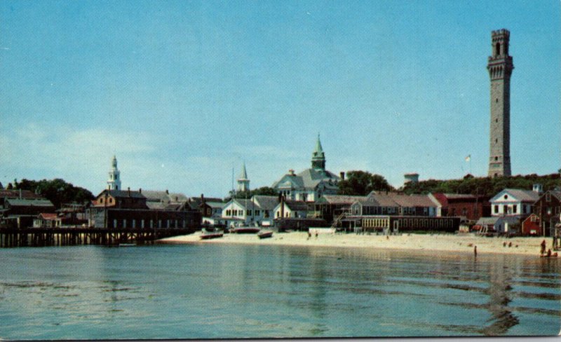 Massachusetts Cape Cod Provincetown Harbor & Pilgrim Monument