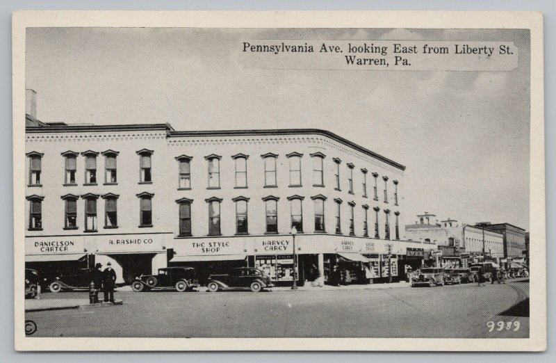 Warren~Pennsylvania Avenue East @ Liberty Street~Harvey Carey~A Rashid Co~1930s 