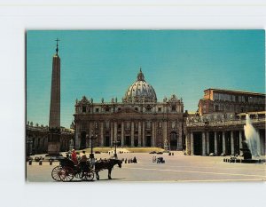 Postcard St. Peter's, Rome, Italy