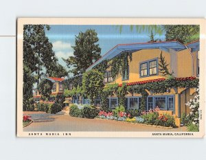 Postcard Santa Maria Inn Santa Maria California USA