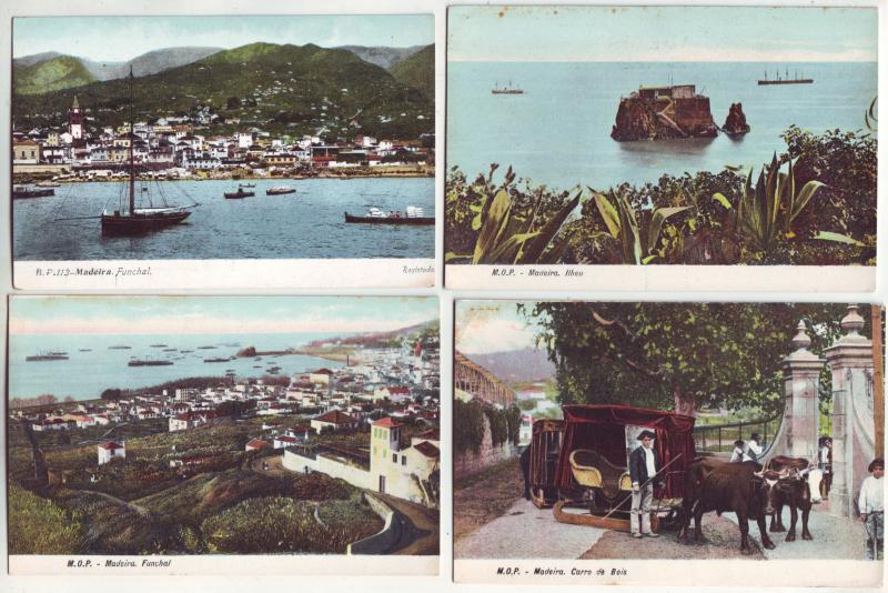 P996 4 old card madeira funchal etc views portugal