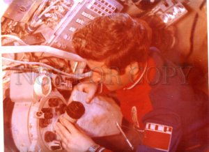 3092812 RUSSIAN SPACE on orbit astronaut Old real photo