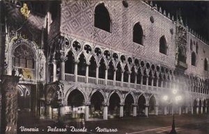 Italy Venezia Palazzo Ducale Notturno Real Photo