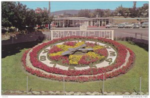 Novel Floral Clock, Vernon´s Polson Park, VERNON, British Columbia, Canada, ...