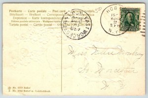 1909  Easter Greetings  Embossed  Postcard