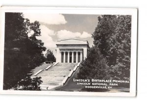 Hodgenville Kentucky KY RPPC Real Photo 1946 Lincoln's Birthplace Memorial